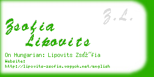 zsofia lipovits business card